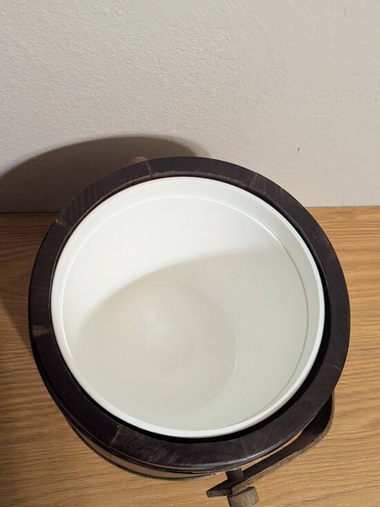 VTG Baskettville Putney Wood Ice Bucket Barrel - Picture 6 of 15